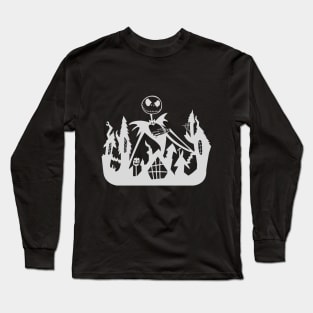 Jack Skelingtoon Silhouette Long Sleeve T-Shirt